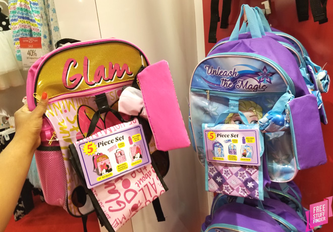 Disney 5-Piece Backpack Sets ONLY $14.99 at Macys + FREE Pickup (Regularly $35)