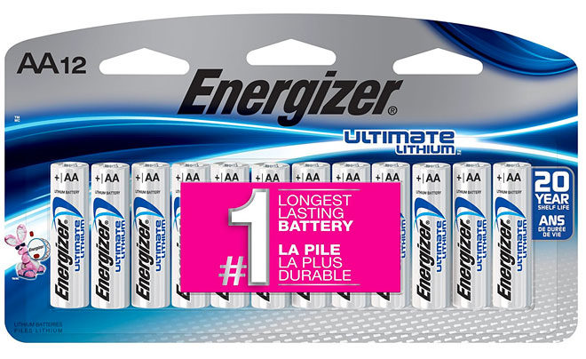 Amazon: Energizer 12-Count Lithium AA Batteries for ONLY $10.35 (Regularly $12.99)