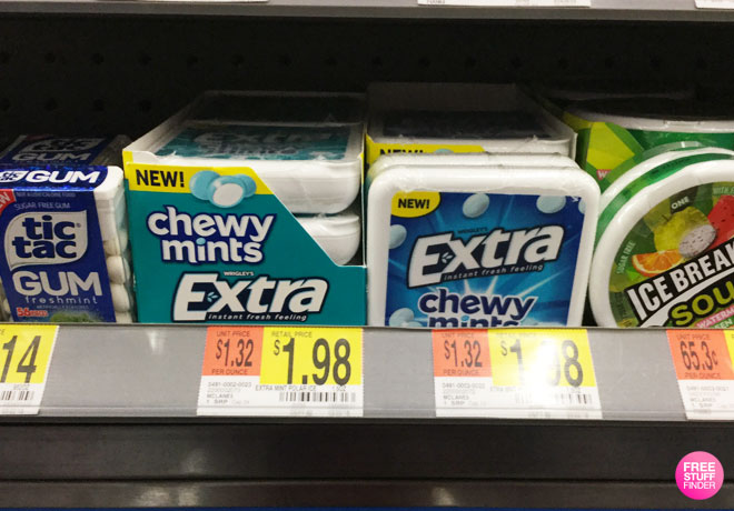 NEW $0.75/1 Extra Chewy Mints Coupon (Print Now) - $1.23 at Walmart or Target!
