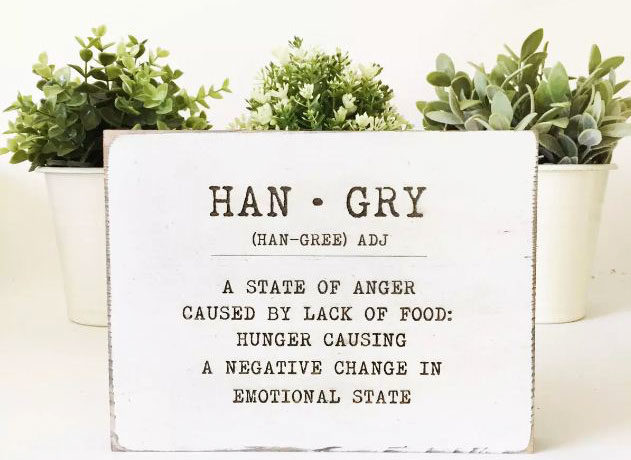 Rustic Hangry Kitchen Sign for ONLY $12.99 + FREE Shipping
