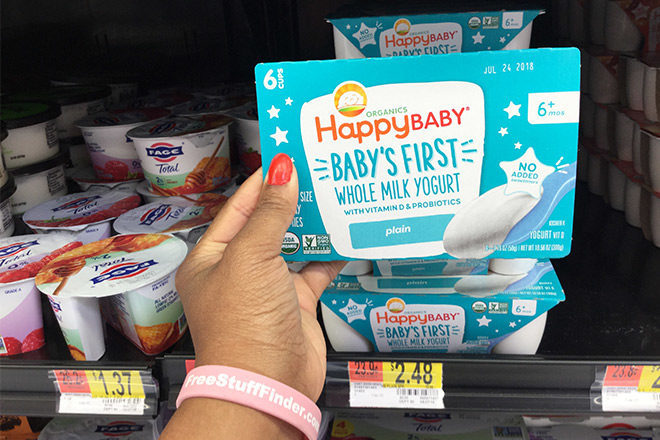 Happy Baby Organic Yogurt Cups 6-Pack Only $1.48 at Walmart (Reg $2.48) - Print Now!