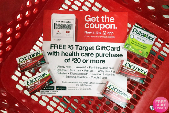 FREE $5 Gift Card with $20 Health Care Purchase This Week at Target (Stock Up!)