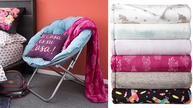 Velvet Plush Throw Only $7.99 + FREE Pickup at JCPenney (Regularly $27)