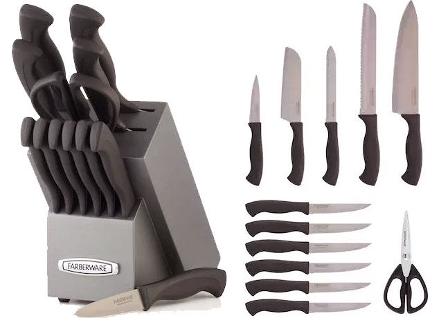 Kohl's: Farberware 13-Piece Knife Set for ONLY $20.99 + FREE Shipping (Regularly $80)