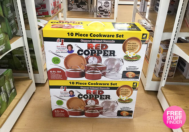 Red Copper 10-Pc Cookware Set Just $79.99 + FREE Shipping & $10 Kohl's Cash
