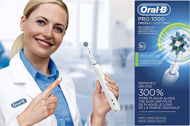 Oral-B Pro 1000 Rechargeable Toothbrush Only $29.94 + FREE Shipping (Reg $66)
