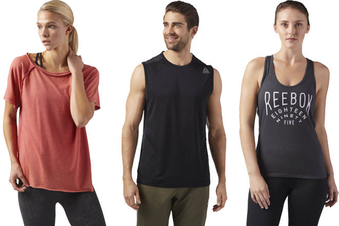 *HOT* Reebok Tanks, Tees, & Sports Bras ONLY $5 Each + FREE Shipping