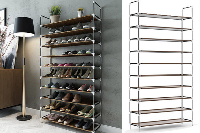 Sable 10 Tiers Shoe Rack Only $19.99