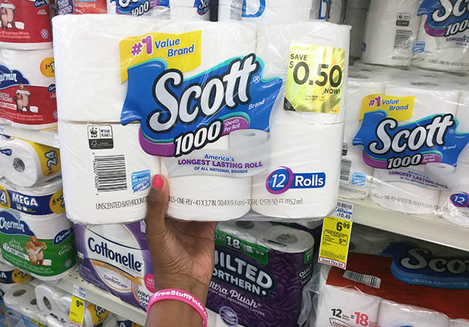 Scott 1000 Toilet Paper 12-Pack JUST $4.82 (Regularly $10.49) at CVS - Print Now!