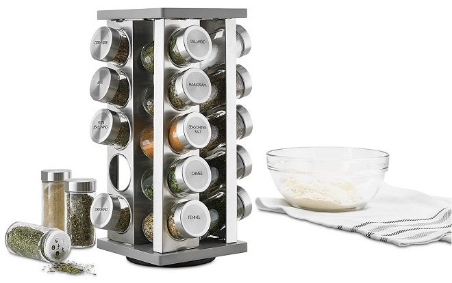 Martha Stewart Collection 21-Pc. Spice Rack ONLY $39.99 + FREE Pickup (Reg $100)