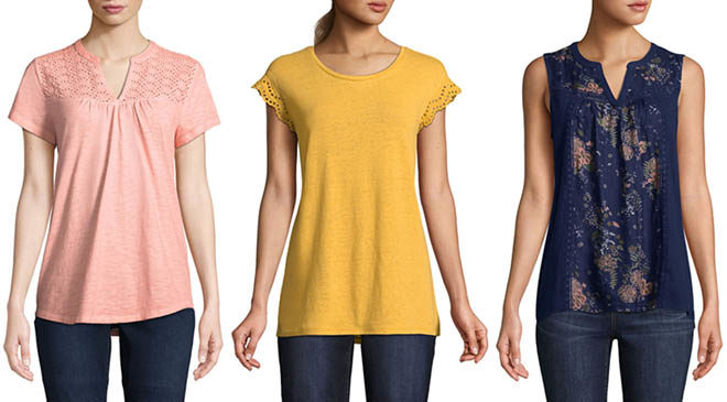 JCPenney: St. John’s Bay Women's Tops JUST $6.66 Each (Regularly $27) - Stock Up!