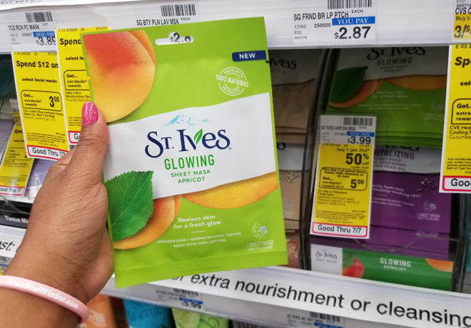 St. Ives & Simple Facial Sheet Masks Only $1.66 (Reg $4) at CVS - No Coupons Needed