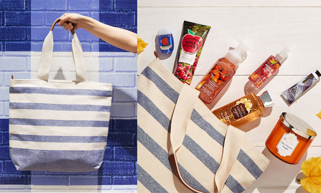 Fall Favorites Canvas Tote Bundle ONLY $30 With $30 Purchase ($109 Value)