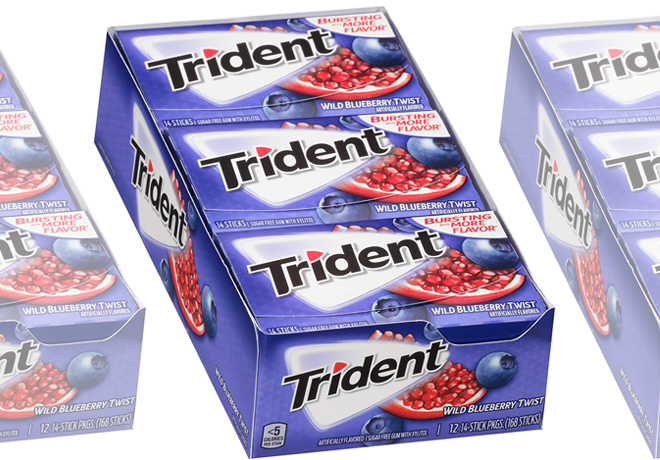 Amazon: Trident Sugar-Free Gum 12-Pack JUST $8.64 (That's Just 72¢ per Pack)