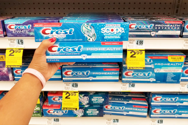 Select Crest Toothpaste JUST 31¢ Each at Rite Aid (Regularly $4.59)