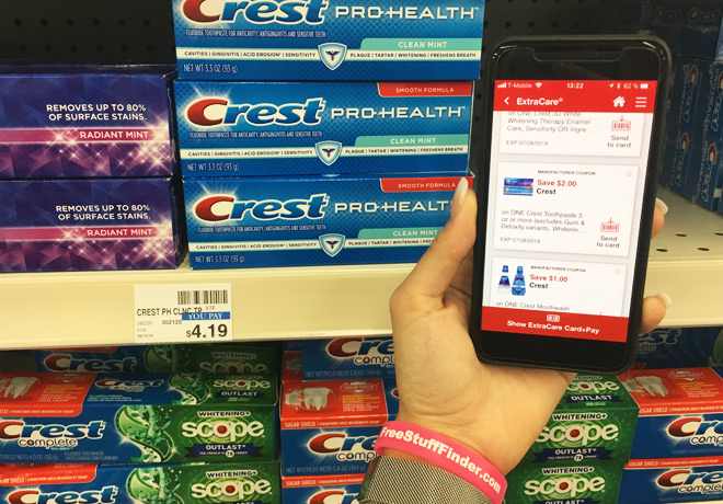 FREE Crest Pro-Health Toothpaste at CVS - Just Use Your Phone!