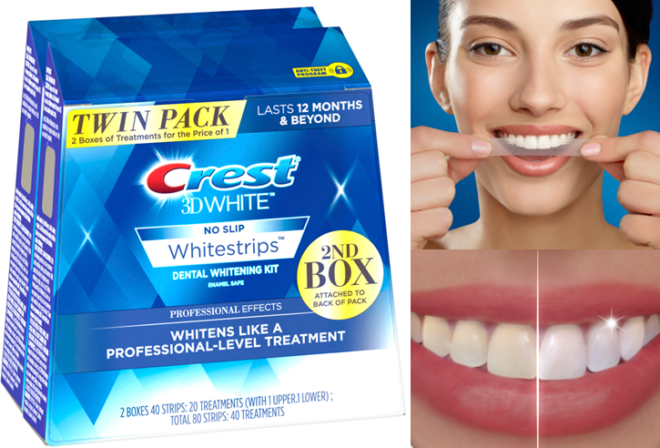 Crest 3D White Twin Pack Whitestrips Kit Only $44.88 + FREE Shipping (Reg $90)