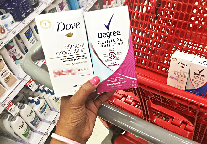 *NEW* $8 in Degree & Dove Clinical Protection Deodorant Coupons (Print Now!)