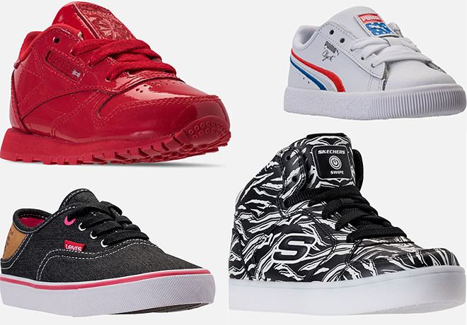 *HOT* Up to 75% Off Kids Shoes at Finish Line (Nike, Levi's, Puma, Reebok & More)