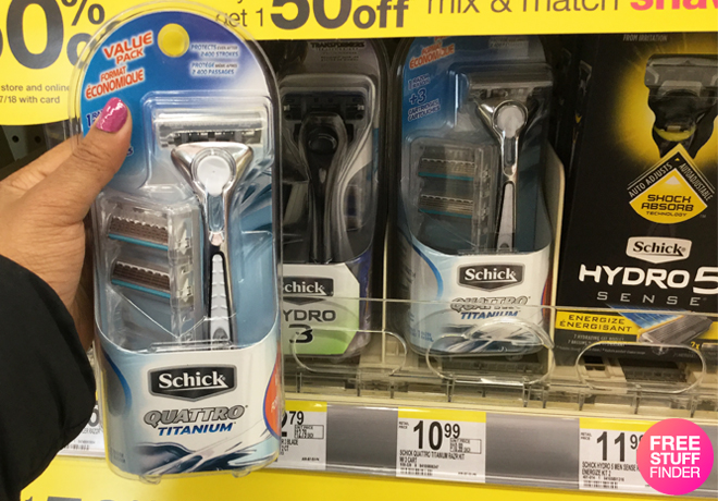 NEW $3 Off Schick Hydro or Quattro Titanium Razor Coupon - ONLY $3.74 (Reg $11) at Walgreens (Print Now!)