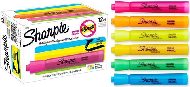 Sharpie Highlighters 12-Count JUST $4.92