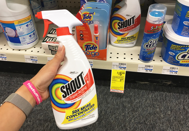 Shout Laundry Stain Remover ONLY $1.75 Each at CVS (Print Now) - Regularly $4.79!