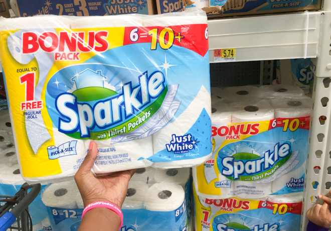 NEW $1 Off Sparkle Paper Towels Coupon (Just 48¢ per Roll at Walmart) - Print Now!