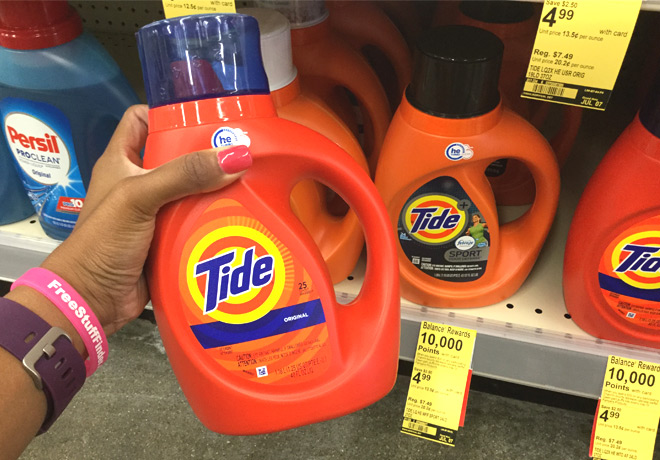 Tide Laundry Detergent or Pods ONLY 92¢ Each at Walgreens (Regularly $7.49)