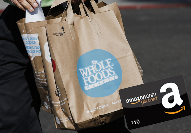 FREE $10 Amazon Credit with $10 Whole Foods Purchase (Prime Members Only)