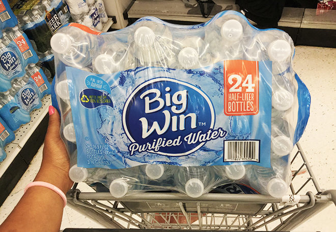 Rite Aid: Big Win Purified Water 24-Count Packs JUST 2 for $5 - No Coupons Needed!