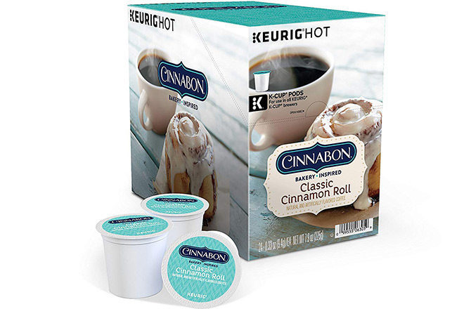 *HOT* Cinnabon Coffee K-Cups 24-Count Box Only $10 + FREE Shipping (That's 42¢ Each)