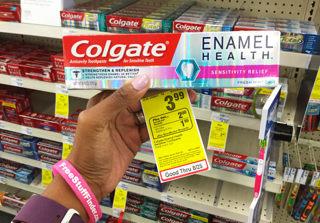 FREE Colgate Enamel Health Toothpaste + 26¢ Moneymaker at CVS (Regularly $6)