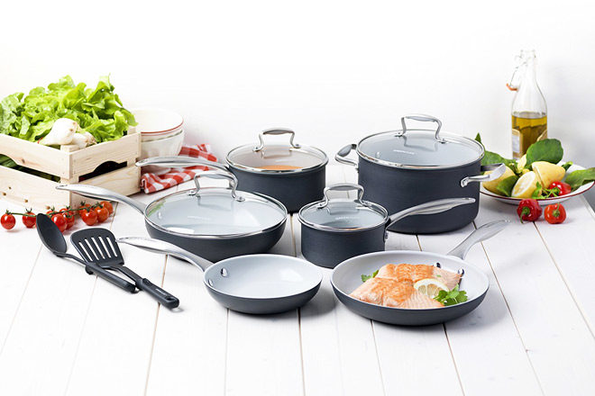 Ceramic Nonstick 12-Piece Cookware Set $59.99 + FREE Shipping (Reg $100)