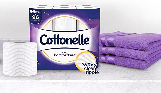 Amazon: Cottonelle Toilet Paper 36 Family Rolls for ONLY $18.79 - Just 20¢ Per Roll!