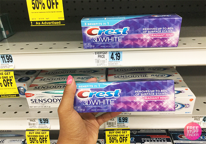 FREE Crest Toothpaste (Regularly $4.19) - Starting 8/12 at Rite Aid