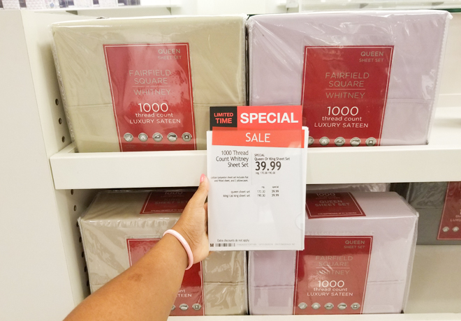 Fairfield Square 4-Piece Luxury Sateen Sheet Set ONLY $39.99 (Regularly $170) at Macy's