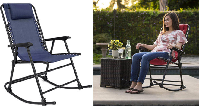 Foldable Zero Gravity Rocking Chairs for ONLY $44.99 + FREE Shipping (Reg $130)