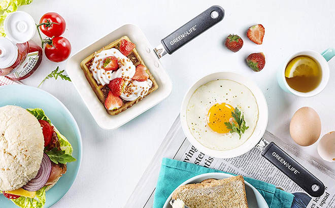 Amazon: GreenLife Mini Grill Pan & Egg Pan Set ONLY $8.97 (Add-On Item)