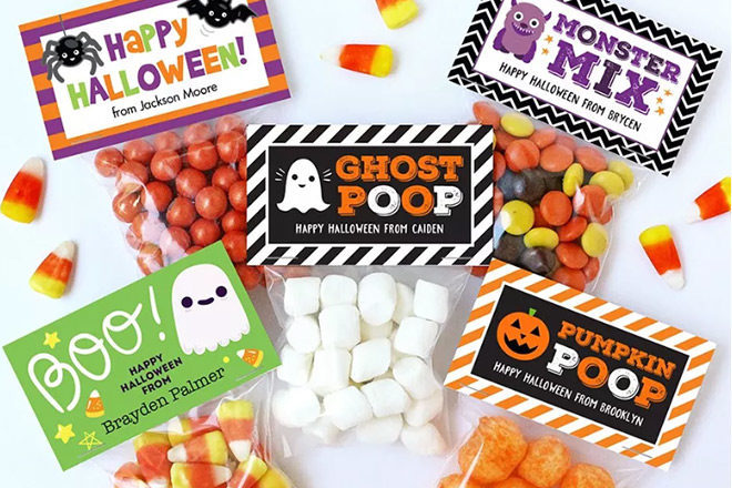 Personalized Halloween Labels & Treat Bags Only $7.99 (Regularly $20)