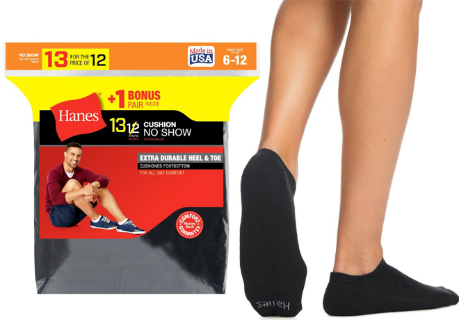 Hanes: Men’s Socks 13-Pack Only $9.09 + FREE Shipping (JUST 69¢ per Pair)