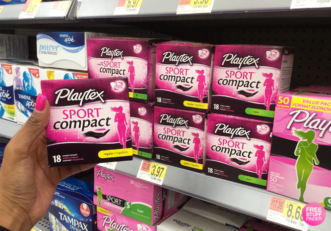 *NEW* $2 Off Playtex Sport Compact Tampon Coupon + 2 FREE Playon Bracelets