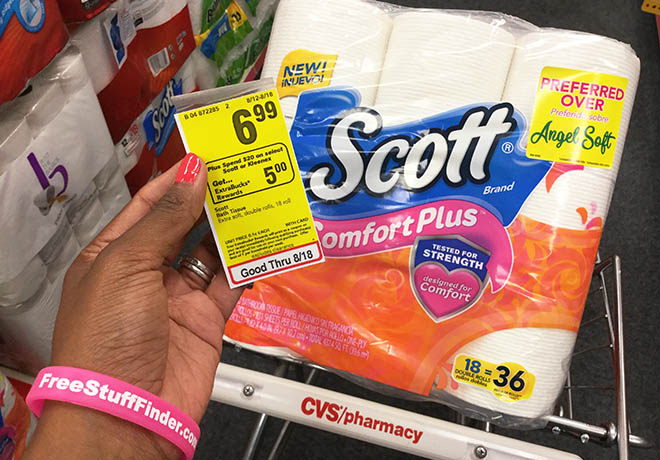 Scott Toilet Paper 18-Count Packs JUST $4.32 at CVS (Reg $12.29) - ONLY 24¢ per Roll!