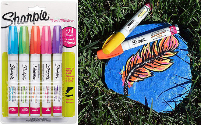 Sharpie Oil-Based Paint Markers 5-Count Pack Only $8.23 (Regularly $20)