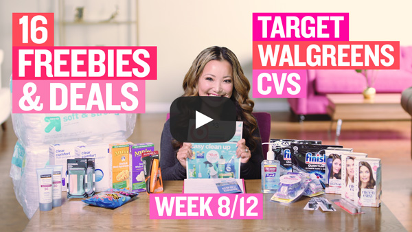 Video: 16 FREEBIES & Deals at Target, CVS & Walgreens This Week (8/12 – 8/18)