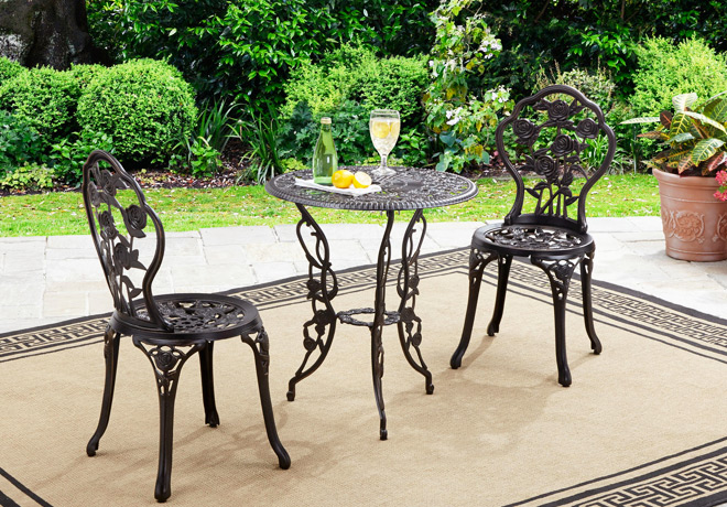 Walmart.com: Better Homes & Gardens Roses 3-Piece Bistro Set Only $69 + FREE Shipping