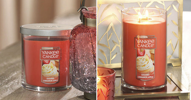 Yankee Candle Sugared Cinnamon Apple Small Tumbler Candle Just $7.50 (Reg $16.50)