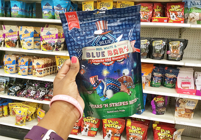 50% Off Blue Buffalo Red, White & Blue 8 oz Dog Biscuits at Target (Just Use Your Phone)