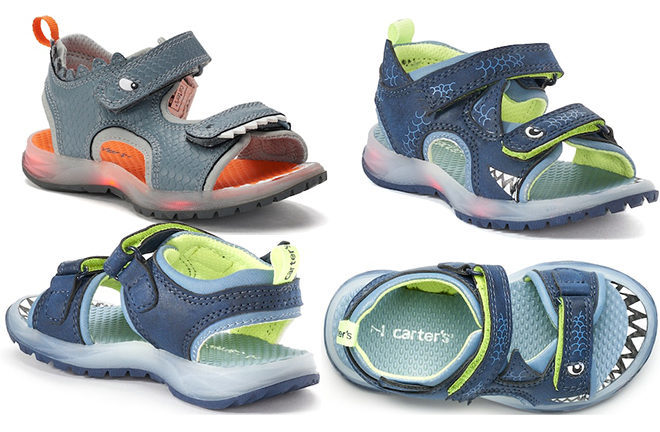 Carter’s Toddler Boys' Light-Up Sandals JUST $9.79 (Reg $35) + FREE Shipping at Kohl's