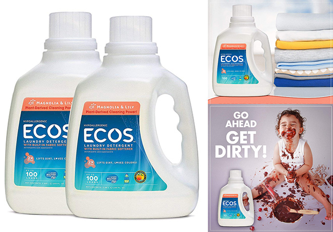 ECOS Laundry Detergent 100 oz (2-Pack) ONLY $9.99 at Amazon