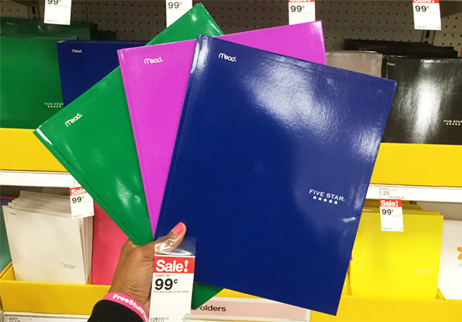 *RARE* $1 Off Two Five Star Product - Pocket Folders Just 49¢ Each at Target (Print Now!)